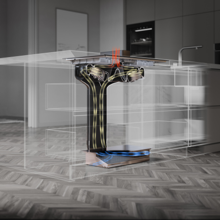 Индукционная варочная поверх.с интегрир. вытяжкой ASKO HIHD854MM