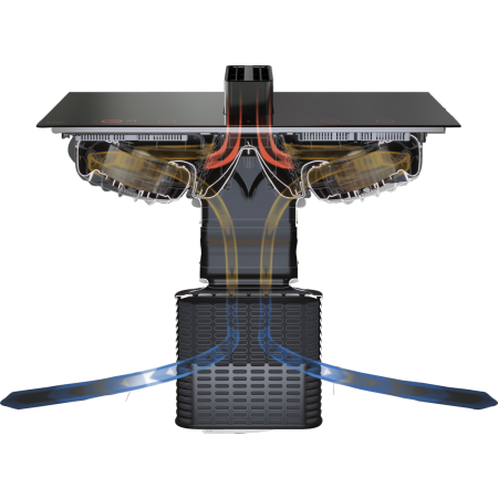 Индукционная варочная поверх.с интегрир. вытяжкой ASKO HIHD854MM
