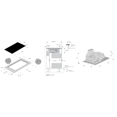 Индукционная варочная поверх.с интегрир. вытяжкой ASKO HIHD854MM