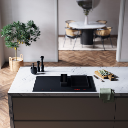 Индукционная варочная поверх.с интегрир. вытяжкой ASKO HIHD854MM