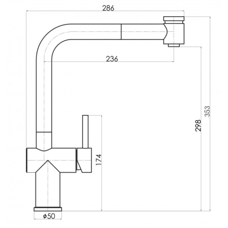 Смеситель Florentina Палермо VIVA Черный