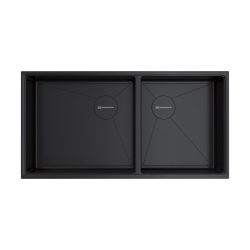Мойка подстольный монтаж OMOIKIRI Taki 85-2-LB-U/IF SIDE-GB графит