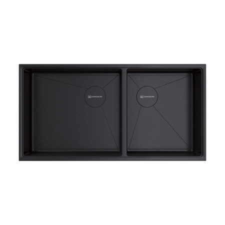 Мойка подстольный монтаж OMOIKIRI Taki 85-2-LB-U/IF SIDE-GB графит