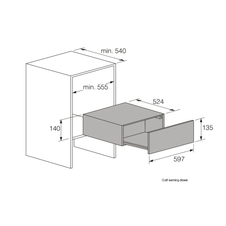 Встраиваемый подогреватель посуды ASKO ODW61SS0