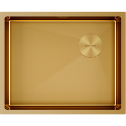 Мойка подстольный монтаж Paulmark NEXT-SKEW 54UNI брашированное золото