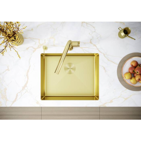 Мойка подстольный монтаж Paulmark NEXT 54UNI светлое золото