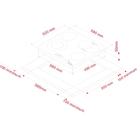 Электрическая варочная поверхность KUPPERSBERG ECS624