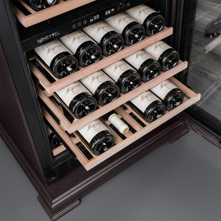 Соло винный холодильник Meyvel MV77PRO-KBT2 (Тёмный шоколад)