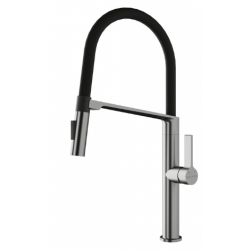 Смеситель Paulmark Barrel брашированная нержавеющая сталь