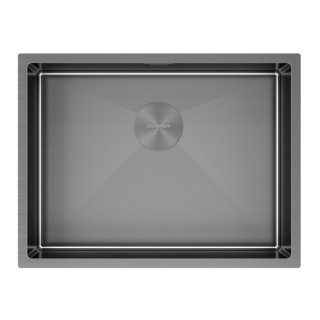 Мойка подстольный монтаж Paulmark NEXT 58UNI вороненая сталь