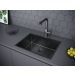 Мойка подстольный монтаж Paulmark NEXT 58UNI вороненая сталь
