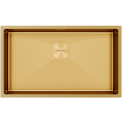 Мойка подстольный монтаж Paulmark NEXT 74UNI брашированное золото