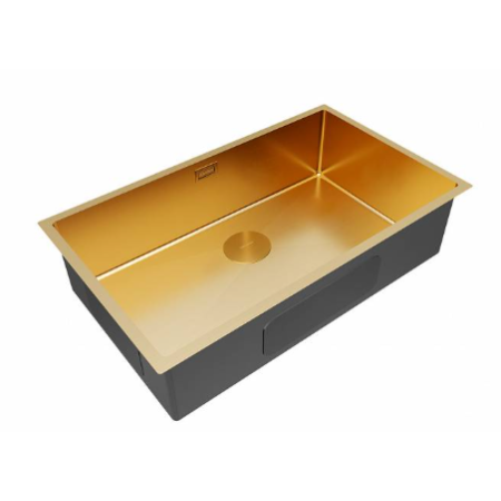 Мойка подстольный монтаж Paulmark NEXT 74UNI брашированное золото