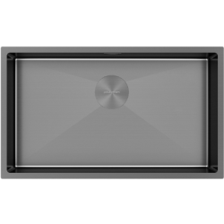 Мойка подстольный монтаж Paulmark NEXT 74UNI вороненая сталь