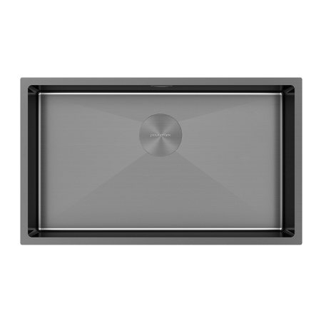 Мойка подстольный монтаж Paulmark NEXT 74UNI вороненая сталь