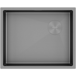 Мойка подстольный монтаж Paulmark NEXT-SKEW 54UNI матовый серый