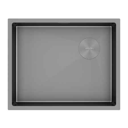 Мойка подстольный монтаж Paulmark NEXT-SKEW 54UNI матовый серый