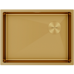 Мойка подстольный монтаж Paulmark NEXT-SKEW 58UNI брашированное золото