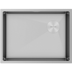 Мойка подстольный монтаж Paulmark NEXT-SKEW 58UNI брашированная нержавеющая сталь