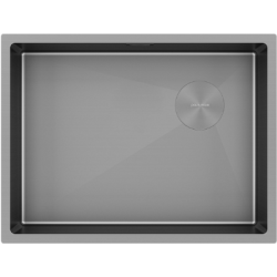 Мойка подстольный монтаж Paulmark NEXT-SKEW 58UNI матовый серый