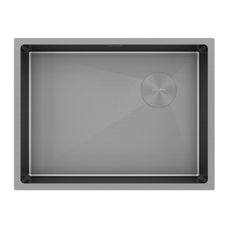 Мойка подстольный монтаж Paulmark NEXT-SKEW 58UNI матовый серый
