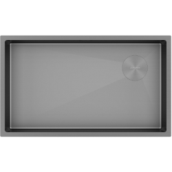 Мойка подстольный монтаж Paulmark NEXT-SKEW 74UNI матовый серый