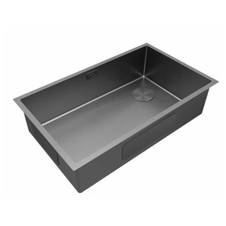 Мойка подстольный монтаж Paulmark NEXT-SKEW 74UNI матовый серый