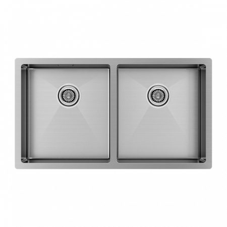 Мойка подстольный монтаж Paulmark GERBERG 78/2UNI брашированная нержавеющая сталь