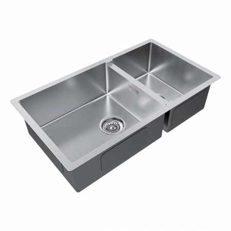 Мойка подстольный монтаж Paulmark GERBERG 78/2SUNI брашированная нержавеющая сталь