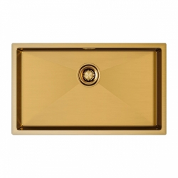 Мойка подстольный монтаж Paulmark ALLER 74UNI брашированное золото