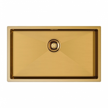 Мойка подстольный монтаж Paulmark ALLER 74UNI брашированное золото
