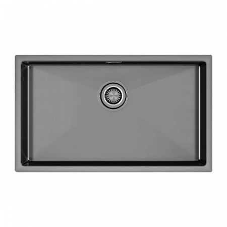 Мойка подстольный монтаж Paulmark ALLER 74UNI воронёная сталь