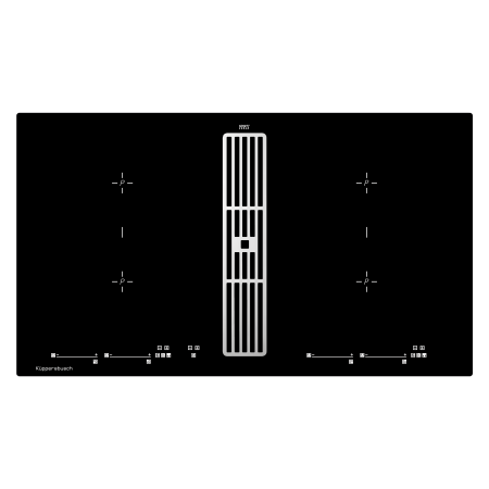Индукционная варочная поверх.с интегрир. вытяжкой Kuppersbusch KMI9800.0SR Silver Chrome