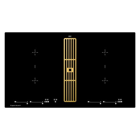 Индукционная варочная поверх.с интегрир. вытяжкой Kuppersbusch KMI9800.0SR Gold