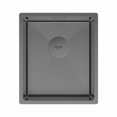 Мойка подстольный монтаж Paulmark NEXT 38UNI вороненая сталь