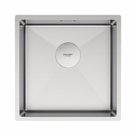 Мойка подстольный монтаж Paulmark NEXT 44UNI брашированная нержавеющая сталь