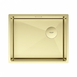 Мойка подстольный монтаж Paulmark NEXT-SKEW 54UNI cветлое золото