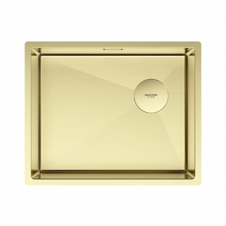 Мойка подстольный монтаж Paulmark NEXT-SKEW 54UNI cветлое золото