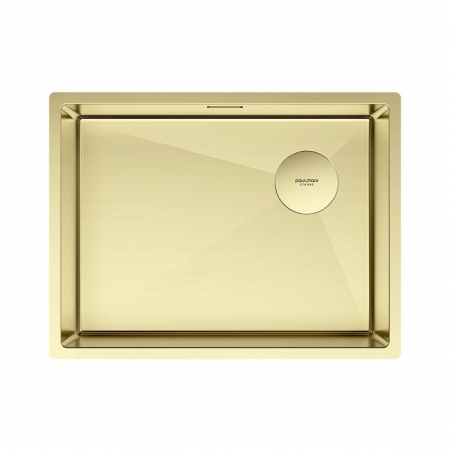 Мойка подстольный монтаж Paulmark NEXT-SKEW 58UNI cветлое золото