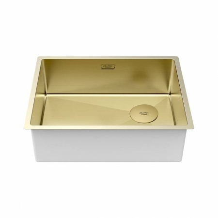 Мойка подстольный монтаж Paulmark NEXT-SKEW 58UNI cветлое золото