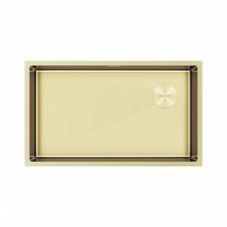 Мойка подстольный монтаж Paulmark NEXT-SKEW 74UNI светлое золото