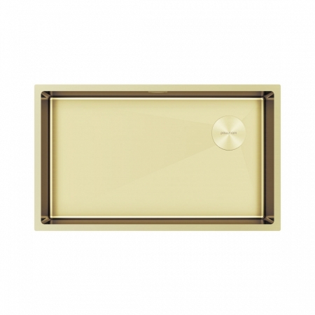 Мойка подстольный монтаж Paulmark NEXT-SKEW 74UNI светлое золото