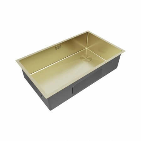 Мойка подстольный монтаж Paulmark NEXT-SKEW 74UNI светлое золото