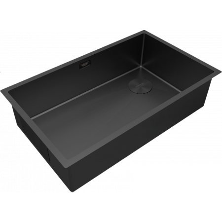 Мойка подстольный монтаж Paulmark NEXT-SKEW 74UNI матовый черный