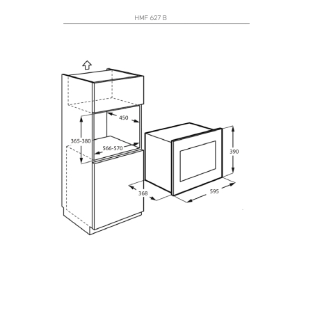 Встраиваемая микроволновая печь KUPPERSBERG HMF627B