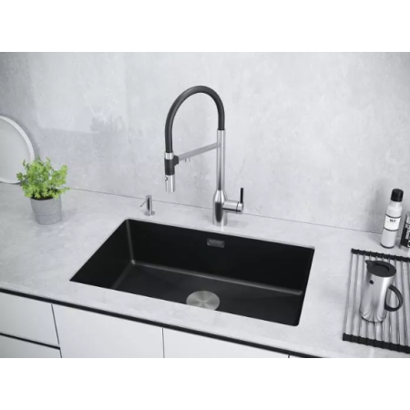 Мойка подстольный монтаж Paulmark LUMI 74 UNI-SKEW антрацит