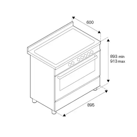 Газовый варочный центр BERTAZZONI MAS96L1ENET
