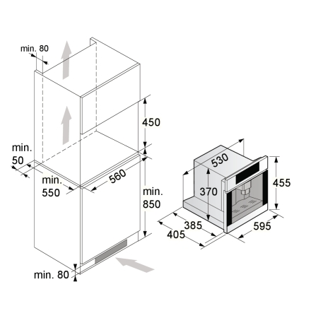 Встраиваемая кофемашина ASKO CMB64GS