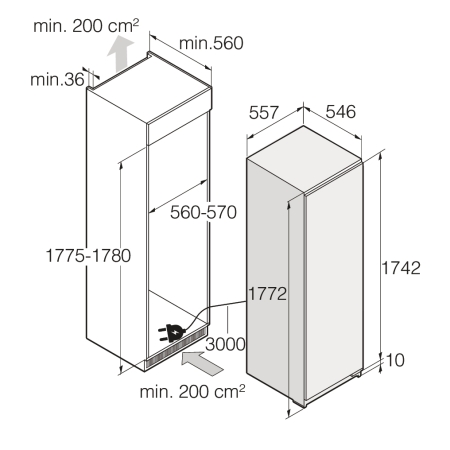 Встраиваемый морозильник ASKO RBF276DND1