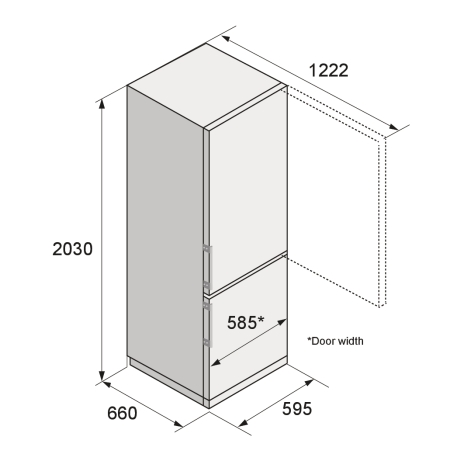 Отдельностоящий холодильник ASKO RFC526RNBS1